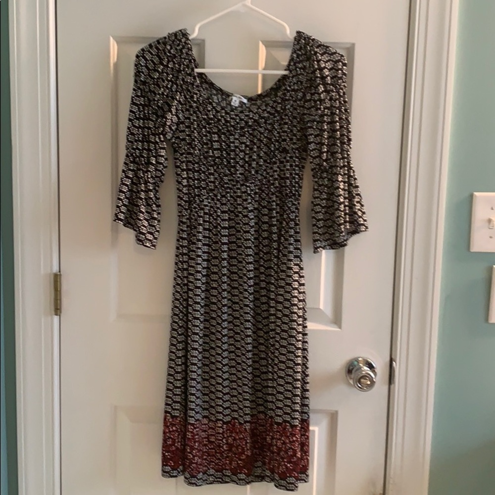 Black & white mid length Sophie Max dress, medium